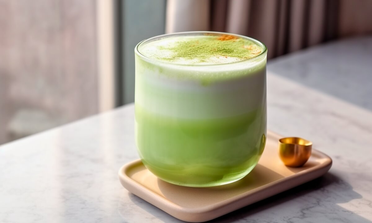 Iced Matcha Pandan Latte