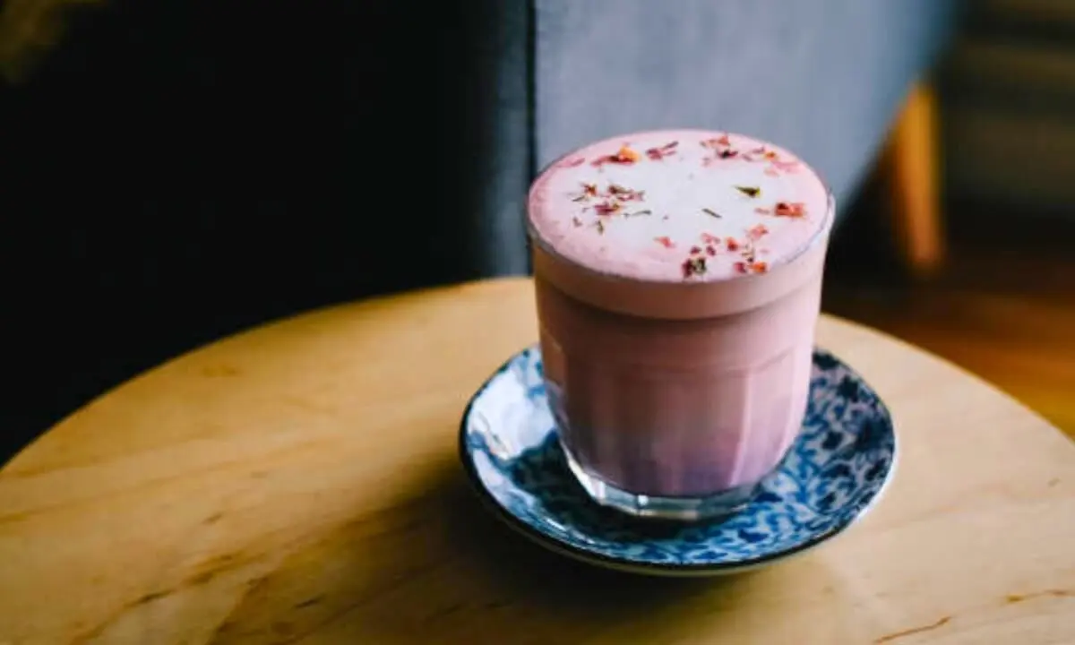 Rose Milk Tea with Homemade Rose Syrup (Rose Tea Latte) - Flavours